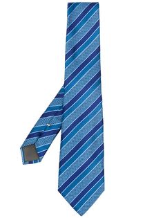 Canali striped print tie