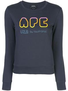 A.P.C. logo print jumper