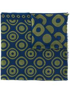 Altea circle print fine knit scarf