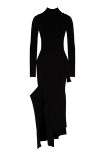 Черное платье из трикотажа Off White