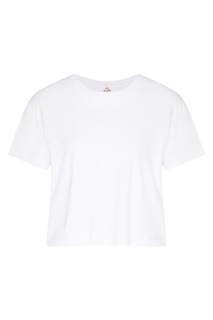 Укороченная футболка белого цвета Re/Done