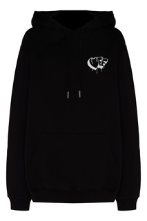 Худи с карманом и логотипом Off White