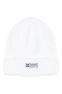 Белая шапка с логотипом на отвороте DC Shoes