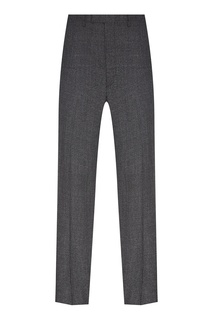 Шерстяные брюки серого цвета Sandro