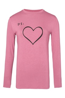 Розовый лонгслив с сердцем Terekhov Girl