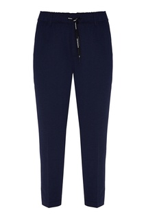 Темно-синие брюки с поясом на кулиске Calvin Klein
