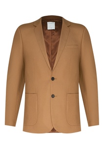 Светло-коричневый шерстяной пиджак Sandro