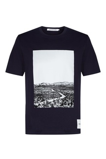 Черная футболка из хлопка пима Calvin Klein