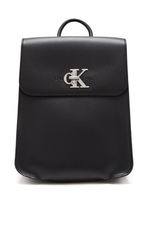 Рюкзак с клапаном и монограммой Calvin Klein