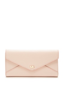 Розовый кошелек из кожи Michael Michael Kors