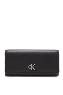 Черный кошелек с монограммой Calvin Klein