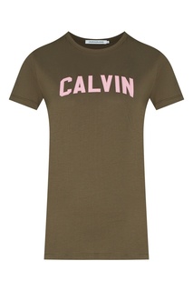 Футболка цвета хаки Calvin Klein