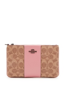 Клатч из канваса и кожи Coach