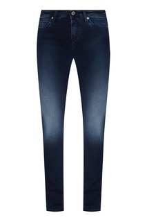 Зауженные джинсы с потертостями Calvin Klein