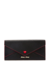 Кожаный кошелек Madras Love Miu Miu