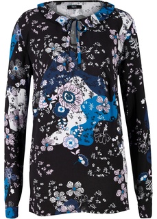 Блузка из вискозы с воротником-стойкой Bonprix