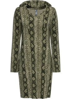 Платье из трикотажа, анималистический принт Bonprix