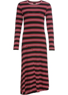 Платье в полоску, длинный рукав Bonprix