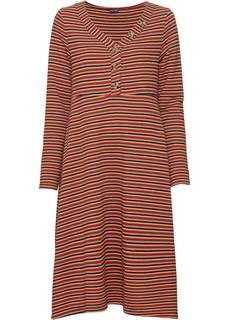 Платье на линии пуговиц, трикотаж Bonprix