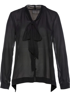 Блузка с лентами для завязыания Bonprix