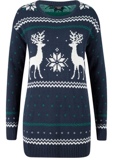 Пуловер с зимним орнаментом Bonprix