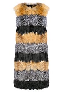 Комбинированный жилет из меха лисы и кролика Virtuale Fur Collection