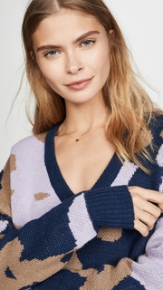 Nation LTD Bijou Jacquard Boxy Deep V