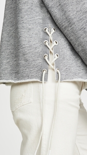 Rag & Bone/JEAN Amelia Lace Up Hoodie