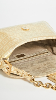 What Goes Around Comes Around Fendi Gold Metallic Shoulder Bag
