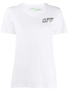 Off-White футболка с принтом Woman