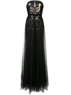 Marchesa Notte платье из тюля и пайетками