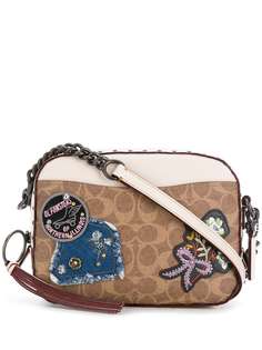 Coach прямоугольная сумка с заплатками