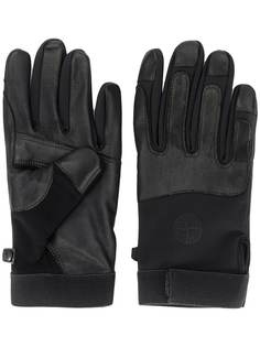 Stone Island stitched panel gloves