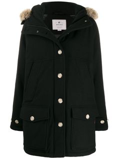 Woolrich парка с капюшоном и меховой отделкой