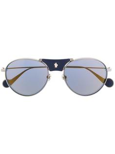 Moncler Eyewear солнцезащитные очки-авиаторы с затемненными линзами