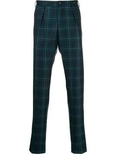 Pt01 клетчатые брюки прямого кроя