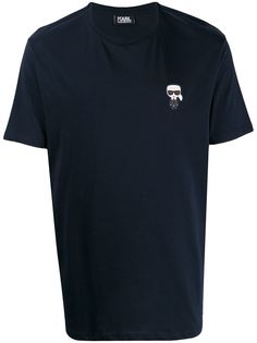 Karl Lagerfeld футболка с нашивкой Ikonik