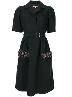 Dice Kayek bead embellished shirt dress