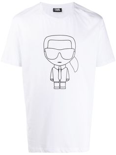 Karl Lagerfeld футболка с принтом Ikonik