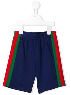 Gucci Kids side stripe shorts