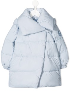Monnalisa asymmetric puffer jacket