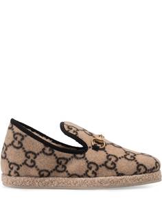Gucci GG wool loafers