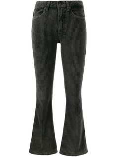 Dondup corduroy cropped flared trousers