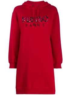 Kenzo Paris Peony sweatshirt dress