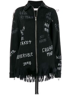 Faith Connexion graffiti print jacket