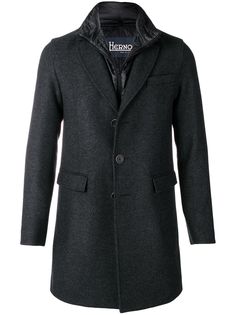 Herno однобортное пальто классического кроя