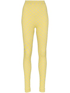 Off-White check print leggings