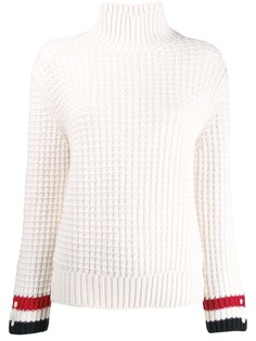 Thom Browne фактурный пуловер с высоким воротником