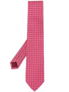 Salvatore Ferragamo Gancini print tie