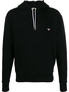 Maison Kitsuné fox patch relaxed-fit hoodie
